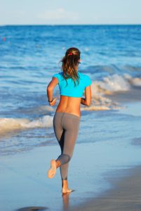 Jogging na plaży