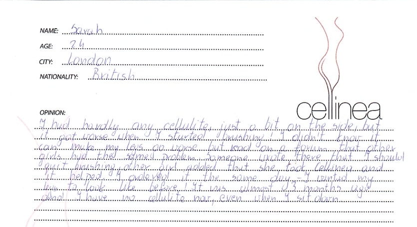 Letter about Cellinea
