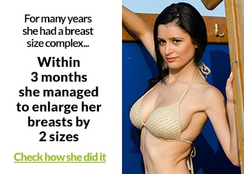 how a woman increased her breast size