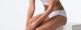 A woman with beautiful legs, without a trace of cellulite