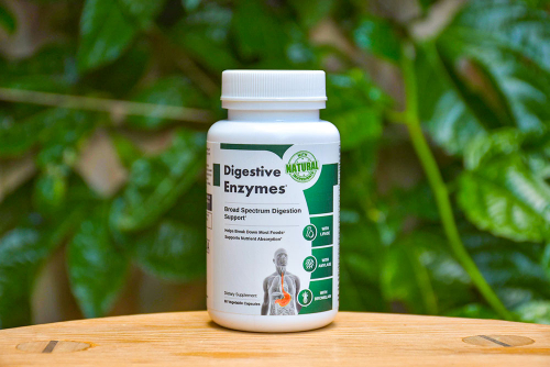 digestive enzymes bottle