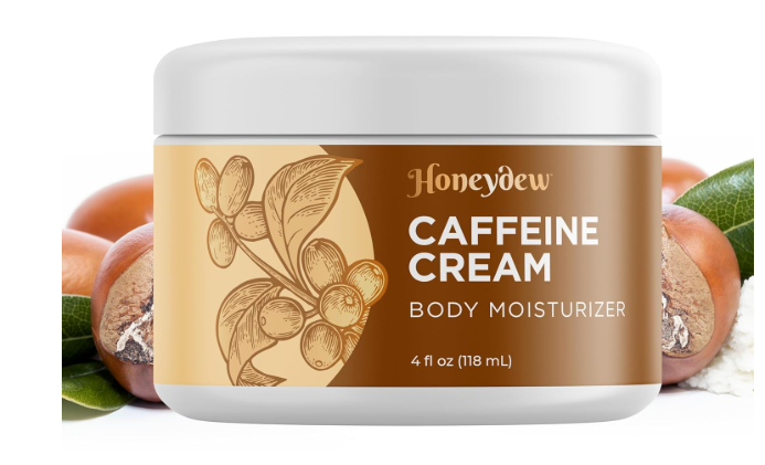 Concealing Caffeine Cream for Cellulite Reduction - Ultra Moisturizing Cellulite Cream for Thighs Butt and Belly with Rich Shea and Cocoa Butter - Light Scented Vegan Firming Body Lotion for Women